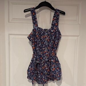 Motherhood Maternity Blue Floral Shirt